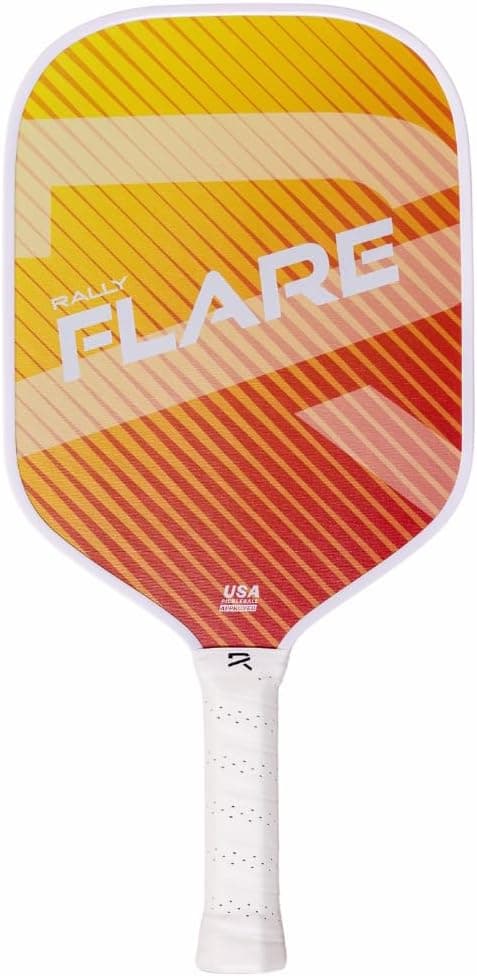 Rally Flare Graphite Pickleball Paddle Durable Polymer Core Carbon Face, USAPA Approved