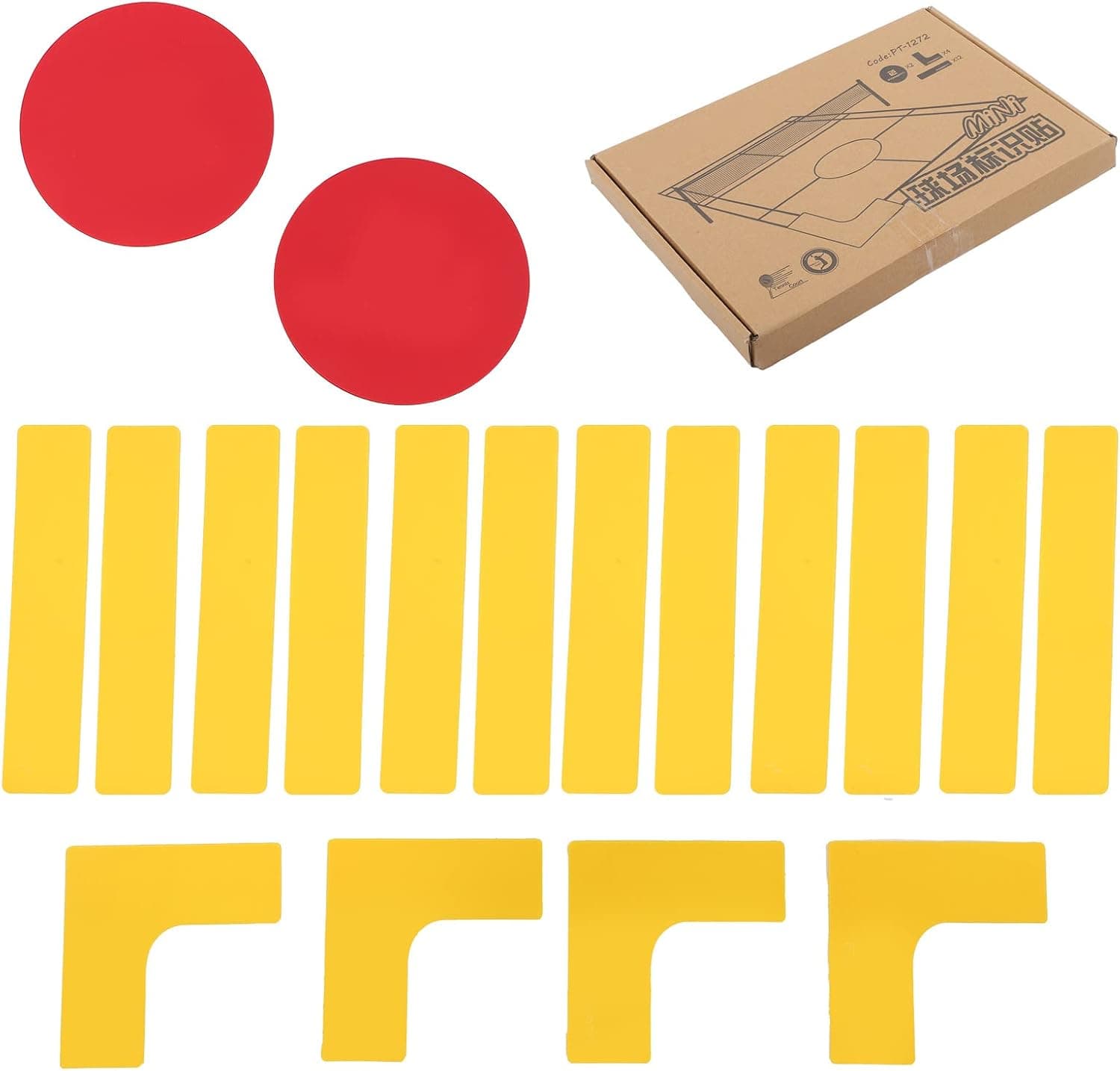 OUKENS Badminton and Tennis Court Line Marker, Sport Court Boundary Marker Pickleball Set